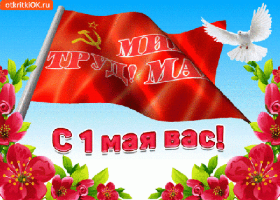 С праздником Весны и Труда!